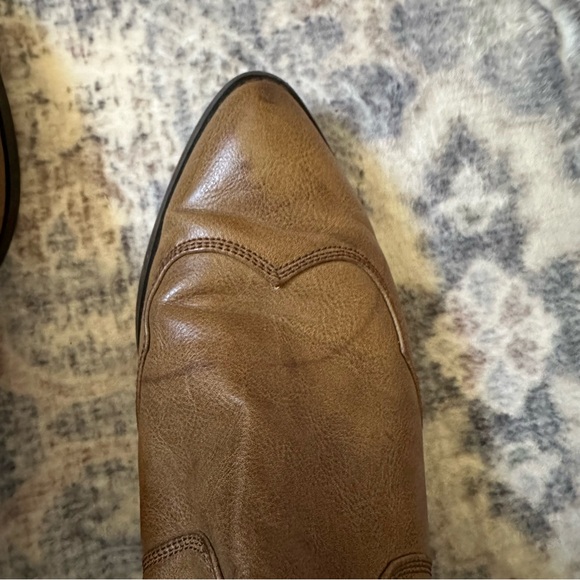 Western Style Open Back Booties - Picture 2 of 7